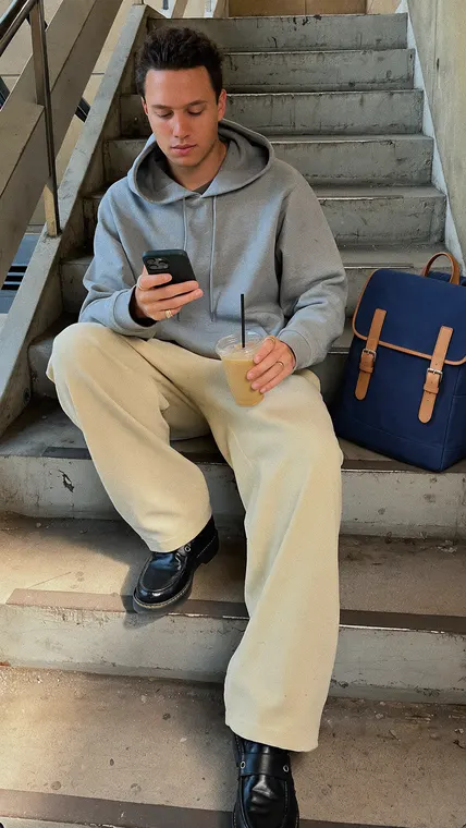 Bag AI UGC reel: Perron Quai Backpack, metro stairs coffee