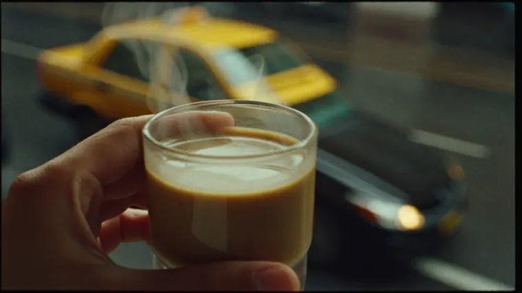 Food ad film Chai Break, scene 4: steam and the rain