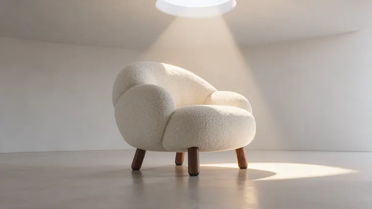 3D furniture render Soft Landing trailer, scene 1: the sunlit void