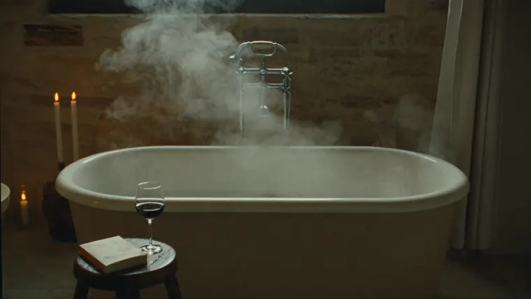 Home decor brand film Slow Burn, scene 3: the bath