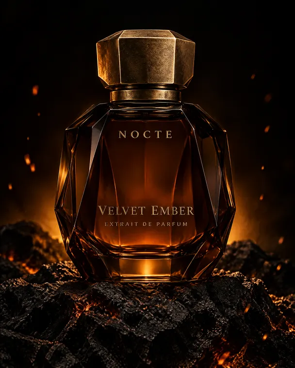 Perfume bottle hero shot of Velvet Ember
