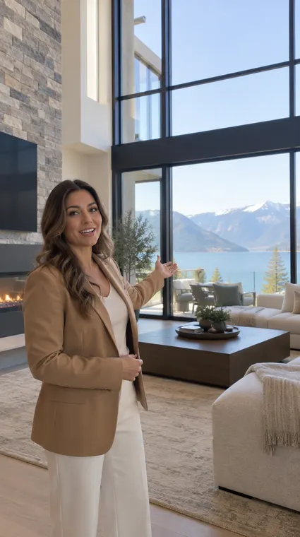 Property tour reel: dealer tour, presenting the living room